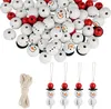 120 Natürliche Holzperlen für DIY-Schneemänner – 30 Sets Produktbild-Vorschau 1