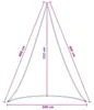 Sonnensegel 3 x 4 x 4 m HDPE Produktbild-Vorschau 8