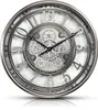 Wanduhr mit echtem Bewegungsgetriebe Zahnrädern römische Produktbild-Vorschau 10