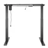 A dark gray, adjustable standing desk frame is shown against a white background. Náhled obrázku produktu