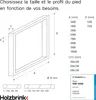 HOLZBRINK Pied de table métal blanc 60x72cm HLT-01 | Pied Voir les images du produit 7