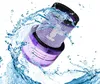A vacuum cleaner filter is shown being washed with water splashing around it. Produktbild-Vorschau