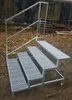4 Stufen mit Geländer Stahltreppe Außentreppe Freistehend Produktbild-Vorschau 6