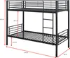 Letto a castello Dixie 90x200cm - metallo - nero opaco Anteprima dell’immagine prodotto 4