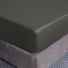 Prześcieradło z Gumką 200x200 Ciemnoszare, Zakładka 25cm, Podgląd zdjęcia produktu 2