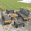Premium Gartenlounge Set 6-teilig verstellbar – Ecksofa Produktbild-Vorschau 6