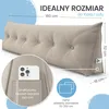 Poduszka pod plecy ELONEO o szerokości 160 cm, poduszka Podgląd zdjęcia produktu 3