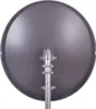The back view of a satellite dish mounted on a pole. Produktbild-Vorschau