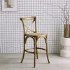 sweeek - Barhocker Bistro Vintage Holz 65cm - Braun Produktbild-Vorschau 4