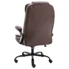 vidaXL Chaise de bureau Marron foncé aspect daim Voir les images du produit 3
