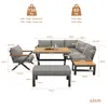 Set di mobili da giardino Merax con design a X e struttura Anteprima dell’immagine prodotto 11