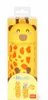 A yellow giraffe-shaped pencil case in its packaging. Náhľad obrázku produktu