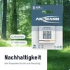 Product packaging for AAA rechargeable batteries set against a forest background. Produktbild-Vorschau