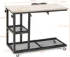 COSTWAY Table d'appoint en bois, réglable en hauteur & Voir les images du produit 2