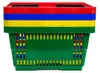 A stack of colorful shopping baskets. Náhled obrázku produktu