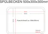 Spülbecken aus CNS verschiedene Größen 50 x 30 x 30 cm mit Produktbild-Vorschau 2
