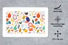 MuchoWow® Mauspad Mousepad Obst - Weiß - Pastell - Pflanzen Produktbild-Vorschau 3