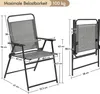 Yaheetech 4er Set Gartenstuhl klappbarer Terrassenstuhl mit Produktbild-Vorschau 7