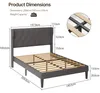 BEALIFE Polsterbett 140x200 cm Kleines Doppelbett mit Produktbild-Vorschau 7