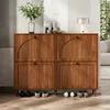 Armoire à chaussures Merax avec 4 portes battantes et 8 Voir les images du produit 6