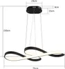 ZMH LED závesné svetlo jedálenský stôl závesná lampa Náhľad obrázku produktu 3