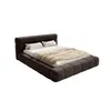 FEDVE Polsterbett Nuuk aus Velvet 180x200 cm, Braun Produktbild-Vorschau 5