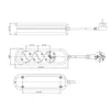 BACHMANN SMART Steckdosenleiste 3x Schutzkontakt, schwarz, Produktbild-Vorschau 3
