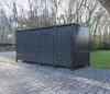 4 Mülltonnenboxen Modell No.2 Anthrazit komplett RAL7016 Produktbild-Vorschau 1