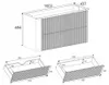 Rodan Waschbeckenunterschrank 100cm - Hängend - Geriffelt Produktbild-Vorschau 7