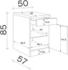 Unterschrank Küche Cara 50 cm Schilfgrün matt - Artisan Produktbild-Vorschau 7