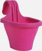 Pot de fleurs pour balcon avec crochet, 3 L, fuchsia, Voir les images du produit 1