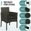 Yaheetech Polyrattan Sitzgruppe 4er Gartenmöbel Set inkl. Produktbild-Vorschau 5