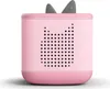 A pink Toniebox with cat ears on a white background. Produktbild-Vorschau