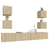 vidaXL 6 tlg. TV Schrank Set Sonoma Eiche Holzwerkstoff - Produktbild-Vorschau 5