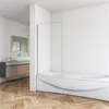 Dusche Duschtrennwand 75x140cm Badewannen-aufsatz 6mm NANO Produktbild-Vorschau 1
