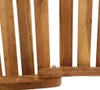 Lettino con cuscino in legno massiccio di acacia crema Anteprima dell’immagine prodotto 6
