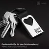 FABACH Herz Schlüsselanhänger mit Gravur aus Leder - Oma Produktbild-Vorschau 3
