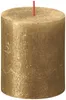 Vela Stumpenkerze Rustik Shimmer Gold de Bolsius, 8 cm Vista previa de la imagen del producto 1