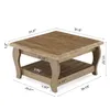 Tribesigns 80 cm Couchtisch, 2-stufig mit Ablagefläche | Produktbild-Vorschau 2