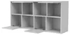 Scaffale a cubi UnboxG bianco avorio 125x30x60 cm con linee Anteprima dell’immagine prodotto 7