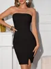 Trägerloses, figurbetontes Minikleid für Damen, geeignet Produktbild-Vorschau 3