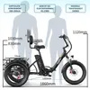 E-Bike Cityrad OT30 Pro 3 rad Faltbares E-Fahrrad 864WH Produktbild-Vorschau 4