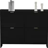 Schoenenkast, 110x90x24 cm, met 4 klepdeurtjes, open Productafbeelding-voorbeeld 11