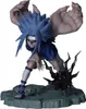 A figurine of Sasuke from Naruto Shippuden in a dynamic pose on a rocky base. Produktbild-Vorschau