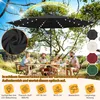 Izrielar LED Sonnenschirm 2,7 m – Stabiler Balkonschirm mit Produktbild-Vorschau 3
