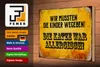 Holzschild Spruch 30x20cm Kinder weggeben Katze allergisch Produktbild-Vorschau 3