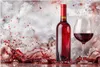 Küchenrückwand Spritzschutz Glas mit Motiv Rotwein mit Glas Produktbild-Vorschau 3