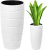 Lamela Blumentopf | Passa | Hoch | Weiß | 40 cm Produktbild-Vorschau 4