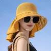 Sommer-Bucket-Hut für Damen mit Schal, breiter Krempe, Produktbild-Vorschau 7