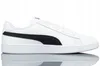A white Puma sneaker with a black stripe on a white background. Podgląd zdjęcia produktu